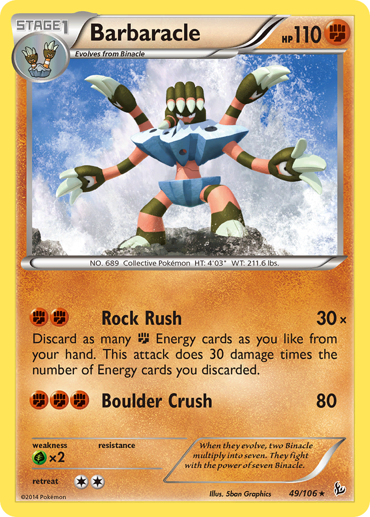 Barbaracle (49/106) [XY: Flashfire] | Chromatic Games