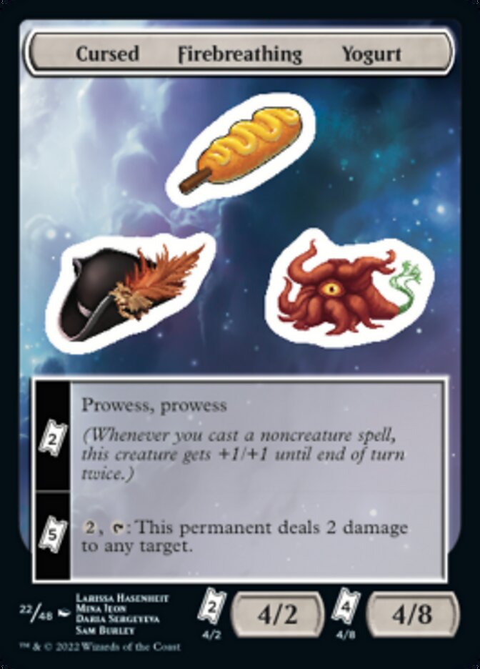 Cursed Firebreathing Yogurt [Unfinity Stickers] | Chromatic Games