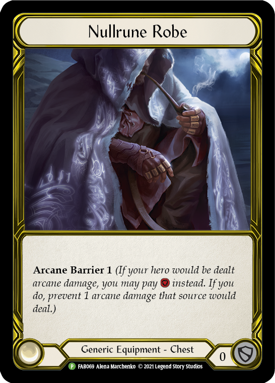 Nullrune Robe (Golden) [FAB069] (Promo)  Cold Foil | Chromatic Games