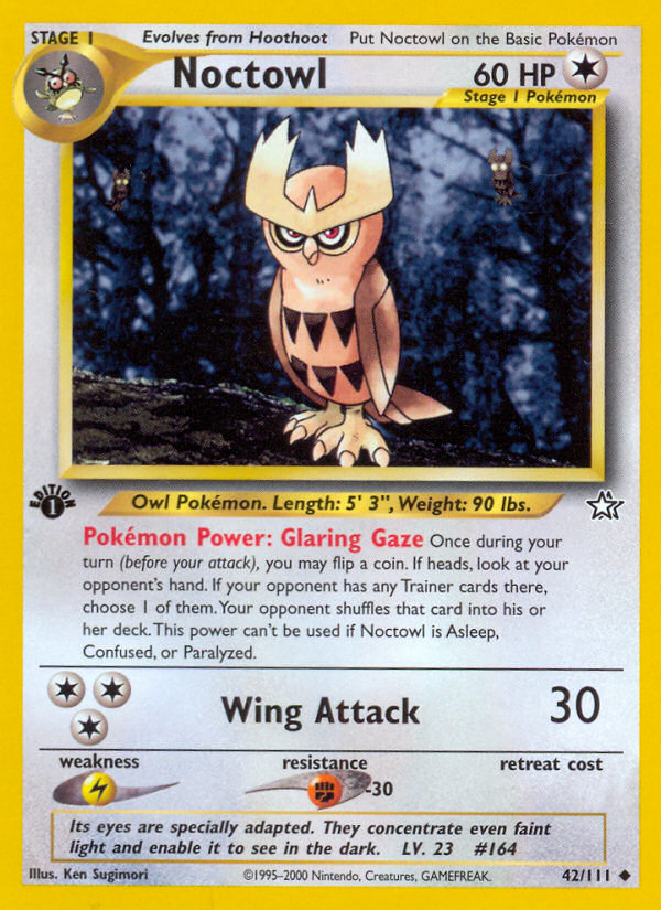 Noctowl (42/111) [Neo Genesis 1st Edition] | Chromatic Games