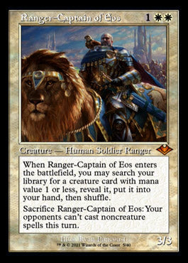 Ranger-Captain of Eos (Retro Foil Etched) [Modern Horizons] | Chromatic Games