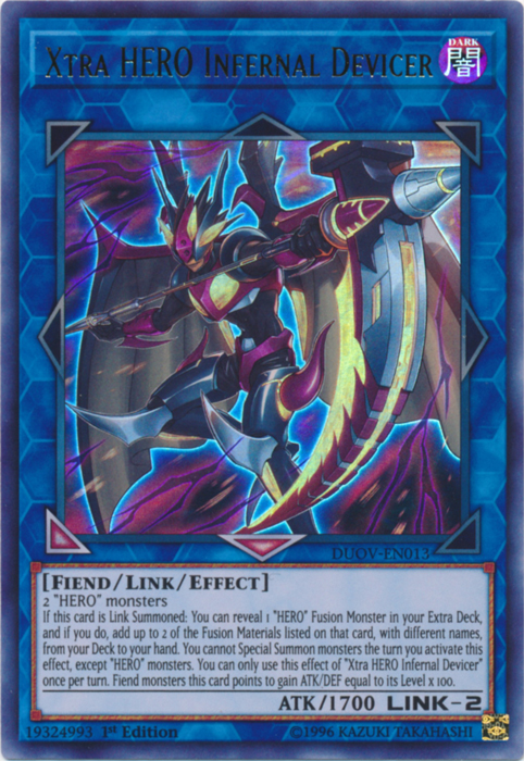 Xtra HERO Infernal Devicer [DUOV-EN013] Ultra Rare | Chromatic Games