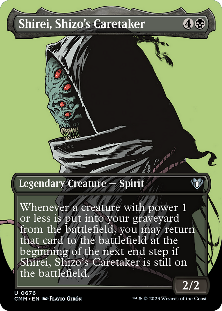 Shirei, Shizo's Caretaker (Borderless Profile) [Commander Masters] | Chromatic Games