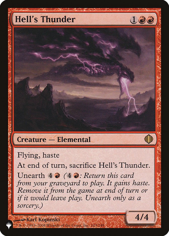 Hell's Thunder [The List] | Chromatic Games