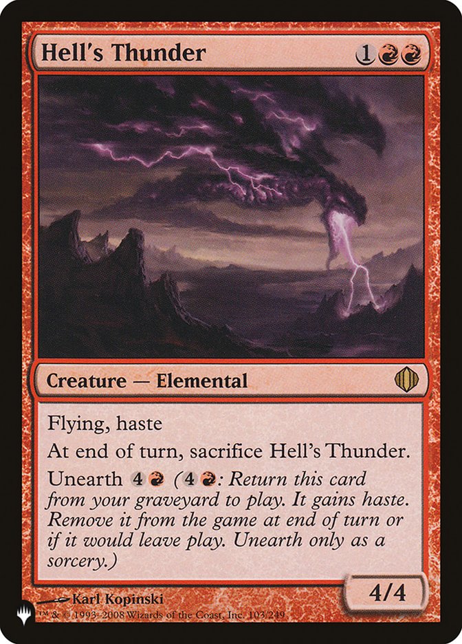 Hell's Thunder [The List] | Chromatic Games