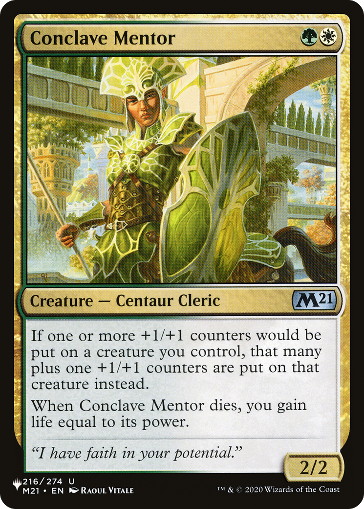 Conclave Mentor [The List Reprints] | Chromatic Games