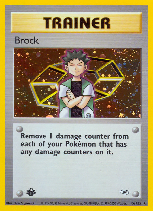 Brock (15/132) [Gym Heroes 1st Edition] | Chromatic Games