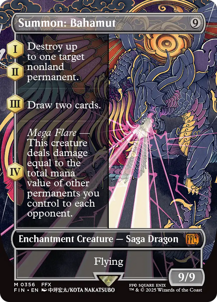 Summon: Bahamut (Borderless) [FINAL FANTASY] | Chromatic Games