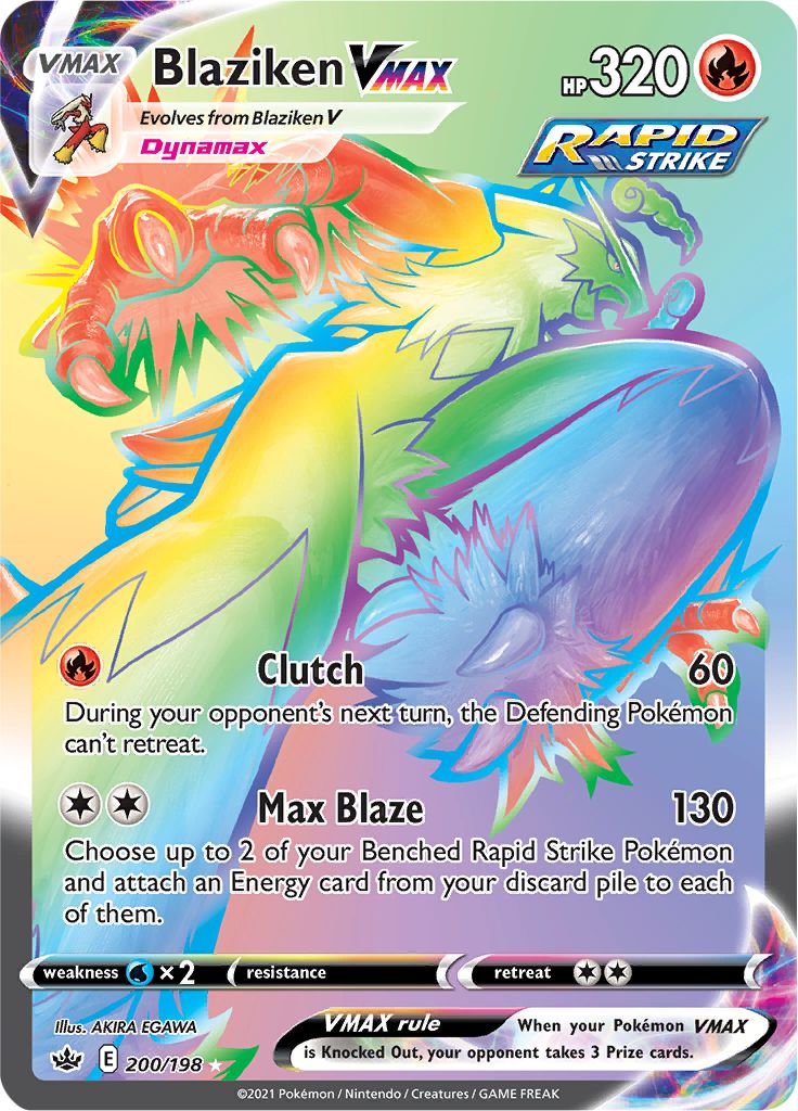 Blaziken VMAX (200/198) [Sword & Shield: Chilling Reign] | Chromatic Games