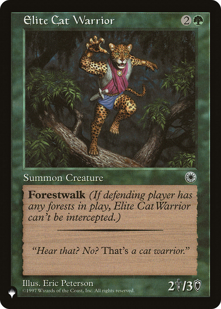 Elite Cat Warrior (Flavor Text) [The List Reprints] | Chromatic Games