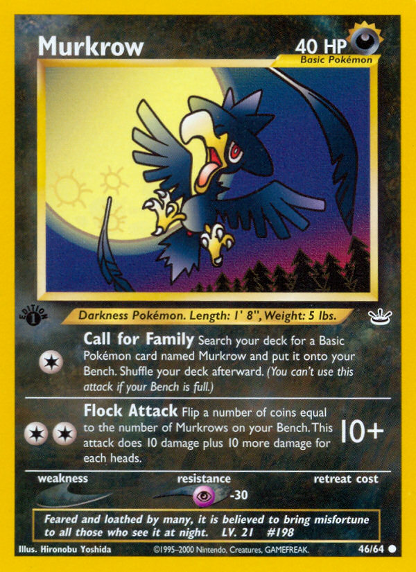 Murkrow (46/64) [Neo Revelation 1st Edition] | Chromatic Games