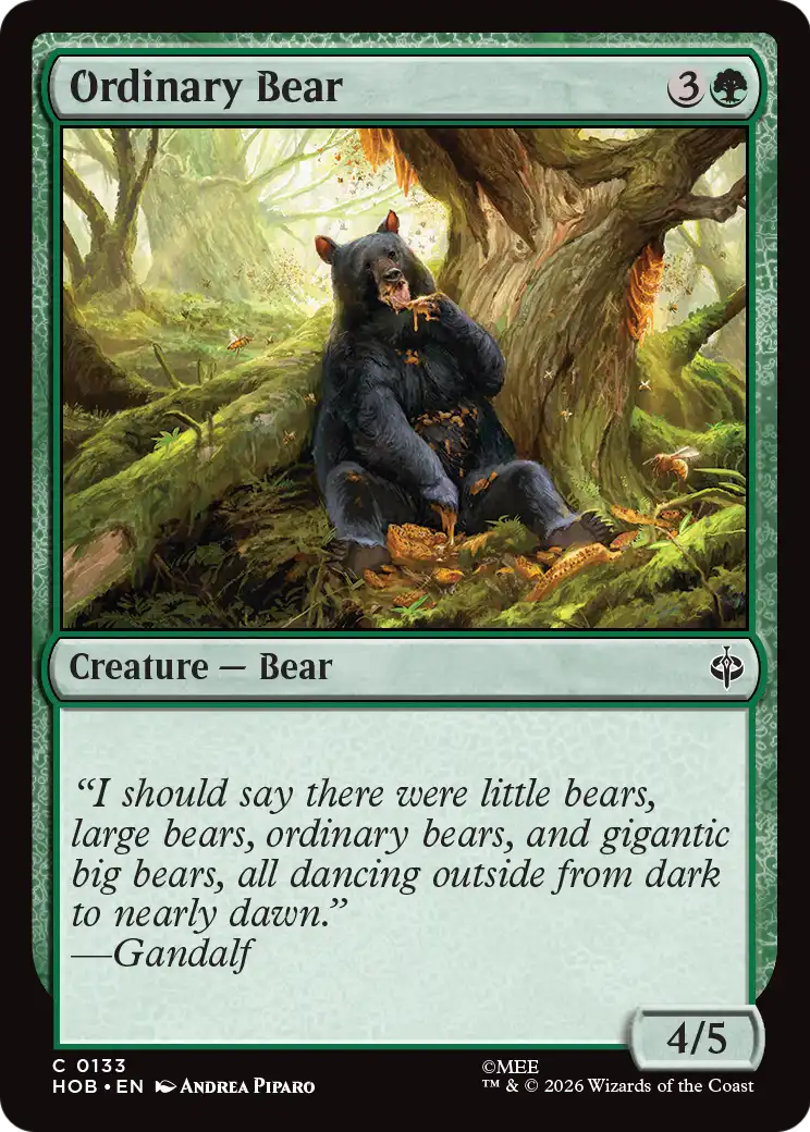 Ordinary Bear [The Hobbit] | Chromatic Games