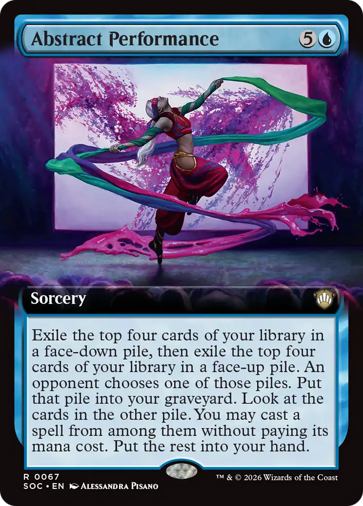 Abstract Performance (Extended Art) [Secrets of Strixhaven Commander] | Chromatic Games