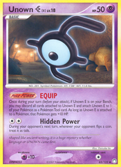 Unown E (65/123) [Diamond & Pearl: Mysterious Treasures] | Chromatic Games