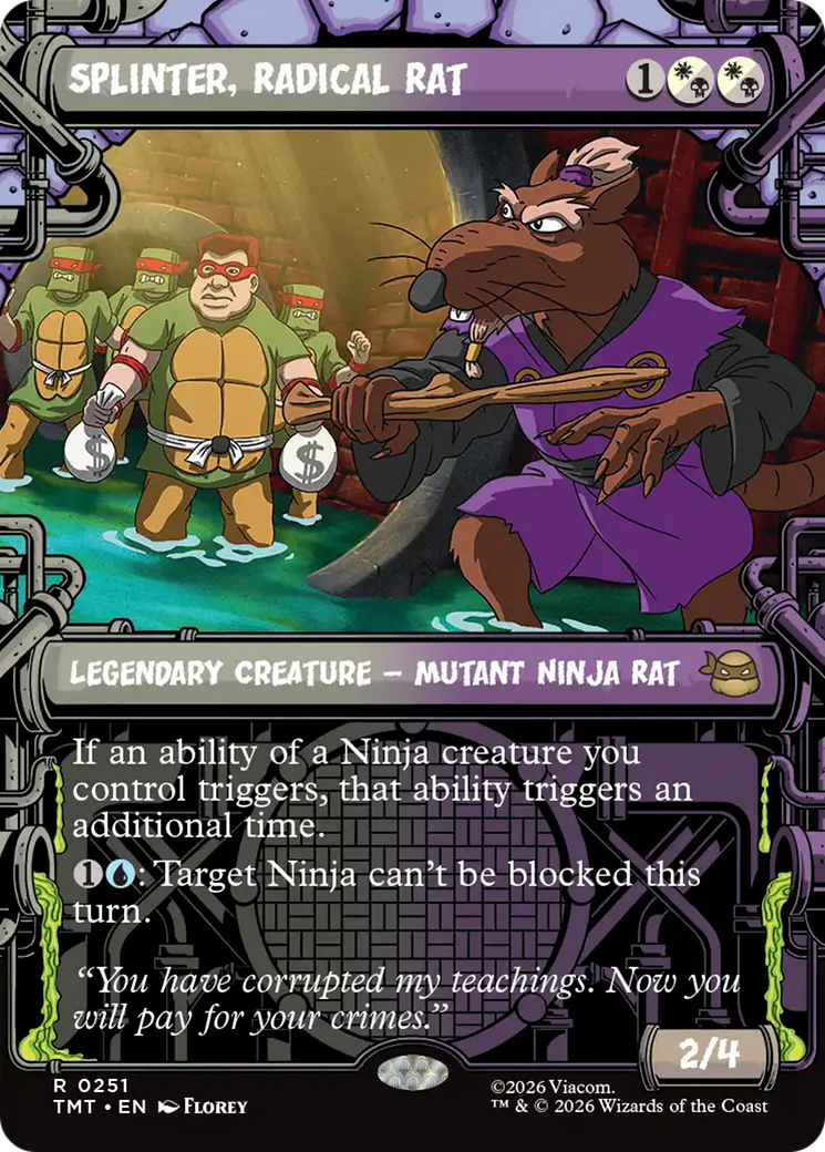 Splinter, Radical Rat (Showcase) [Teenage Mutant Ninja Turtles] | Chromatic Games