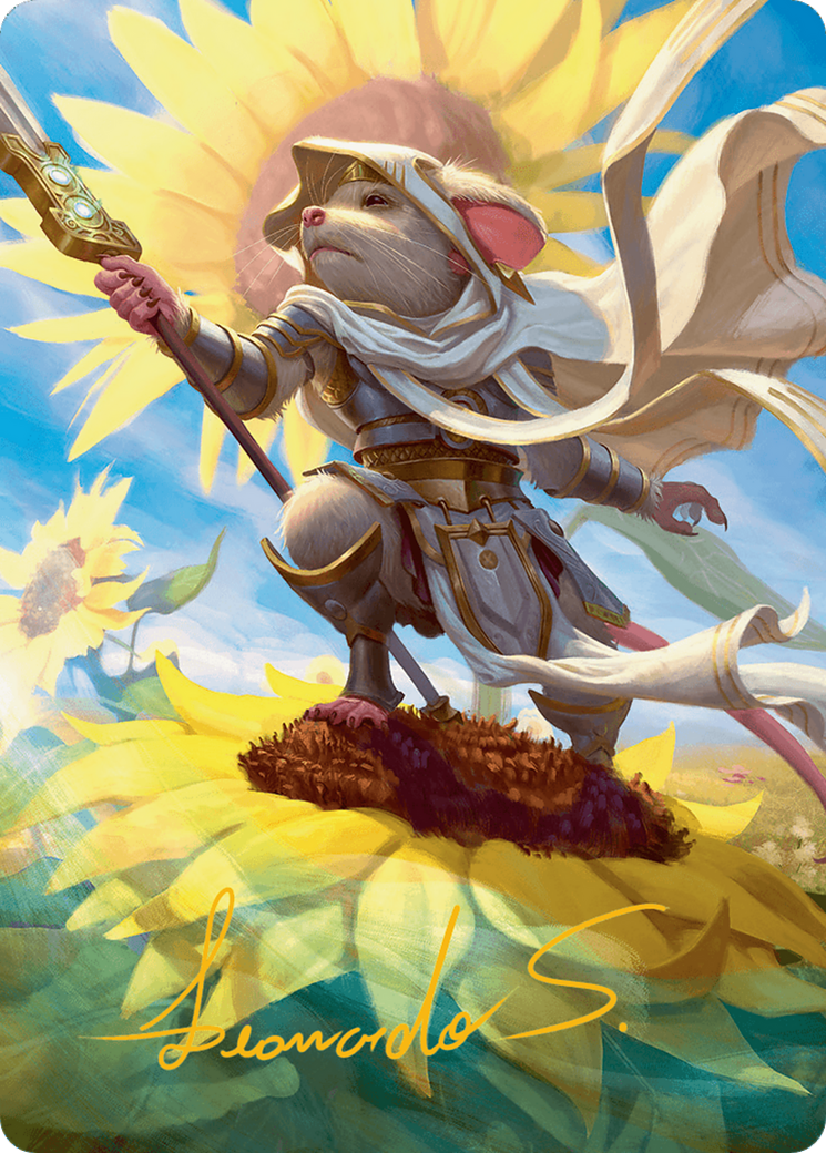 Elspeth, Sun's Champion Art Card (Gold-Stamped Signature) [Bloomburrow Art Series] | Chromatic Games