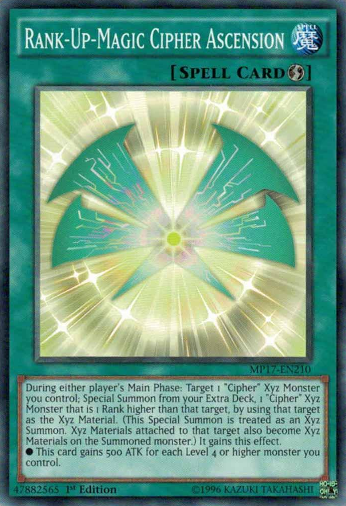 Rank-Up-Magic Cipher Ascension [MP17-EN210] Common | Chromatic Games