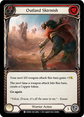 Outland Skirmish (Red) [EVR066] (Everfest)  1st Edition Rainbow Foil | Chromatic Games