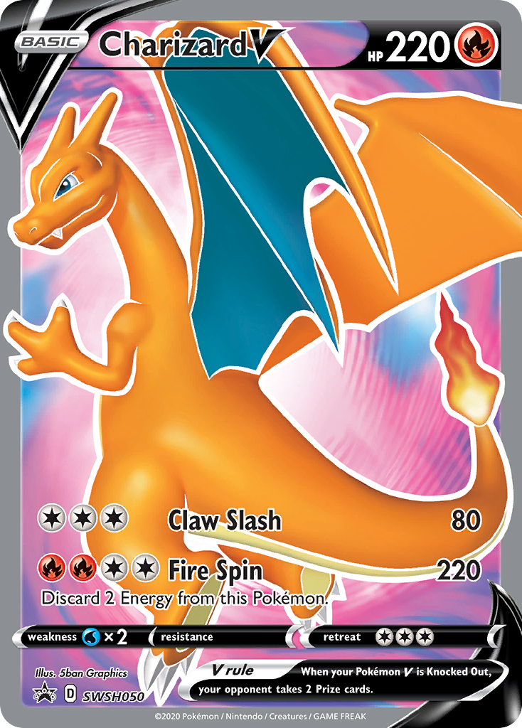 Charizard V (SWSH050) [Sword & Shield: Black Star Promos] | Chromatic Games