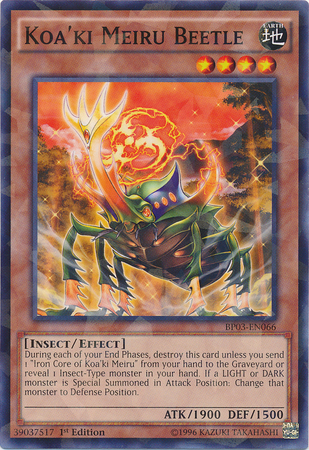 Koa'ki Meiru Beetle [BP03-EN066] Shatterfoil Rare | Chromatic Games