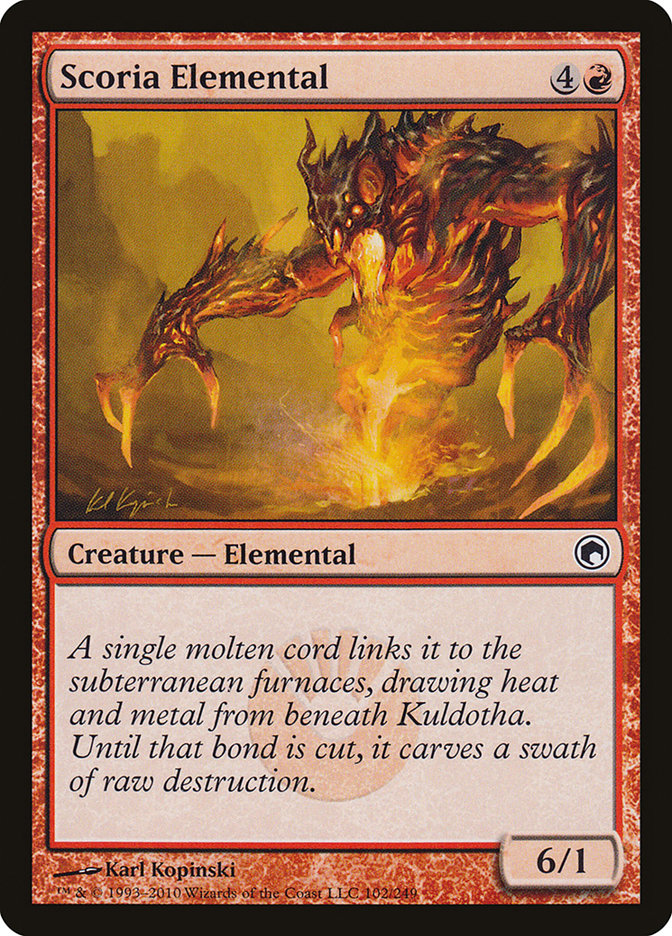 Scoria Elemental 102/249 (Scars of Mirrodin)  | Chromatic Games