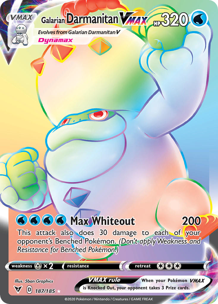 Galarian Darmanitan VMAX (187/185) [Sword & Shield: Vivid Voltage] | Chromatic Games