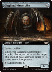 Giggling Skitterspike (Extended Art) [Duskmourn: House of Horror Commander] | Chromatic Games