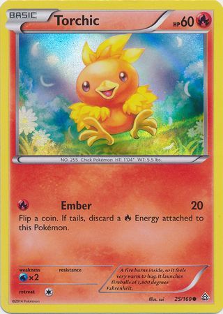 Torchic (25/160) (Sheen Holo) [XY: Primal Clash] | Chromatic Games