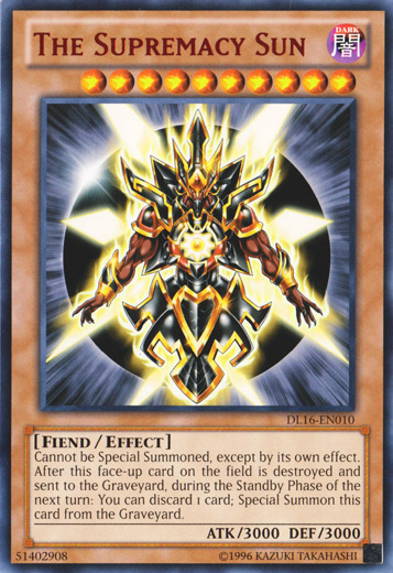 The Supremacy Sun (Red) [DL16-EN010] Rare | Chromatic Games