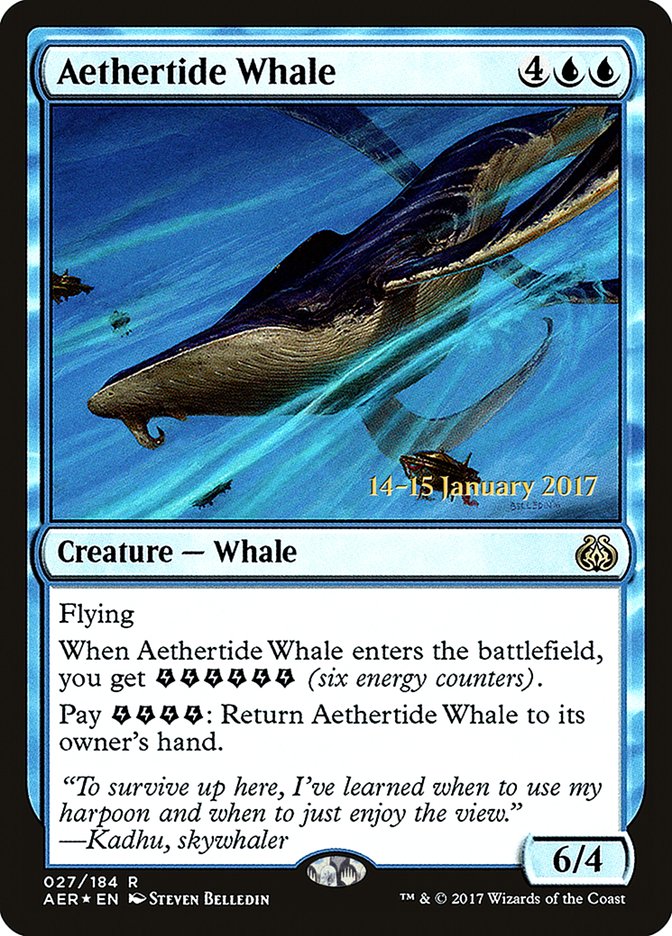 Aethertide Whale [Aether Revolt Prerelease Promos] | Chromatic Games