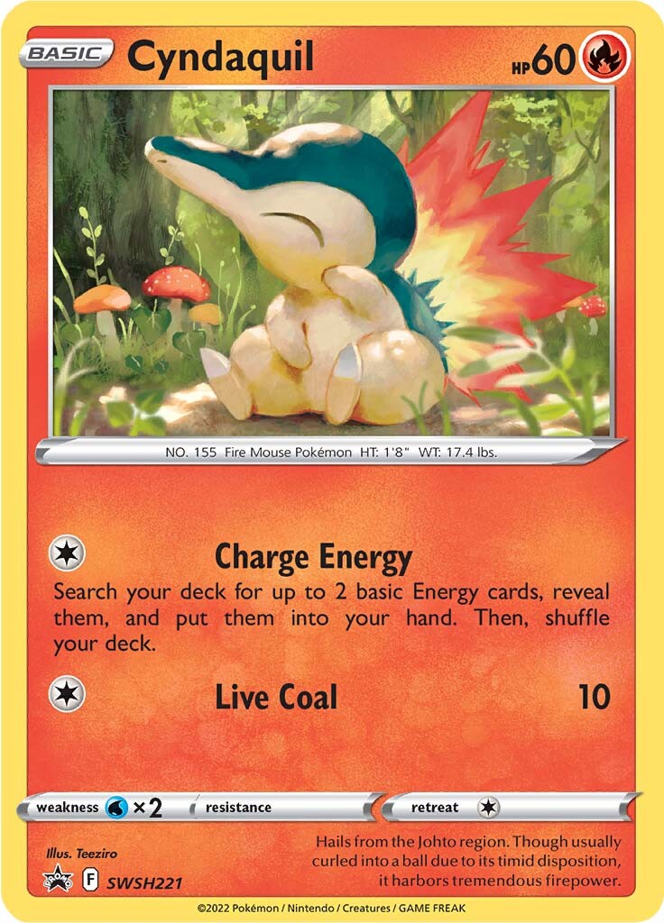 Cyndaquil (SWSH221) [Sword & Shield: Black Star Promos] | Chromatic Games