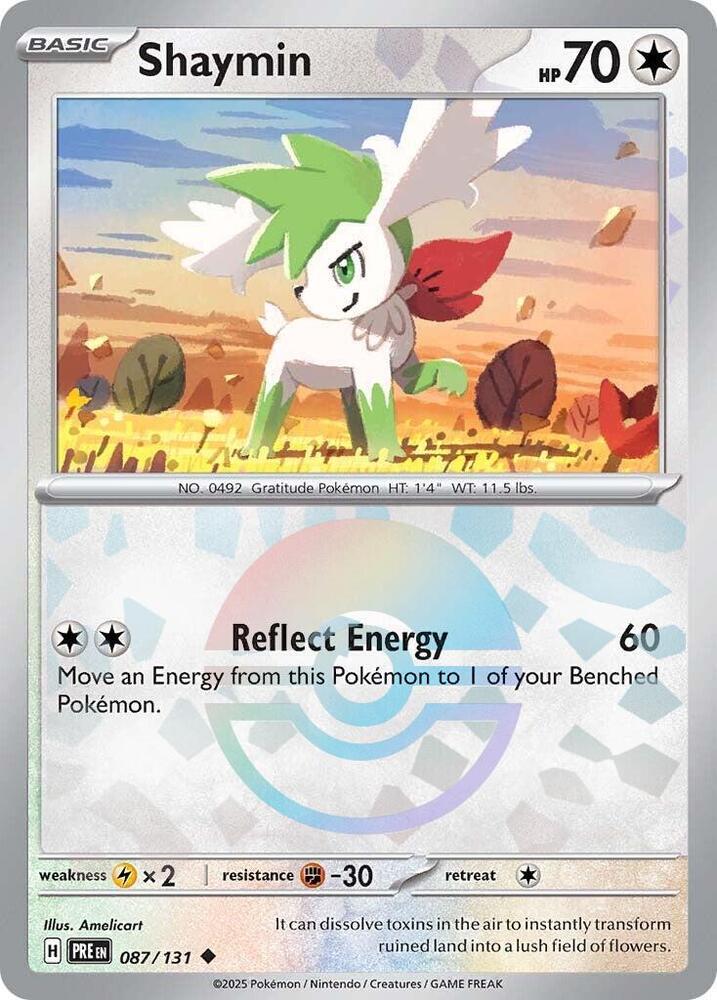 Shaymin (087/131) (Poke Ball Pattern) [Scarlet & Violet: Prismatic Evolutions] | Chromatic Games