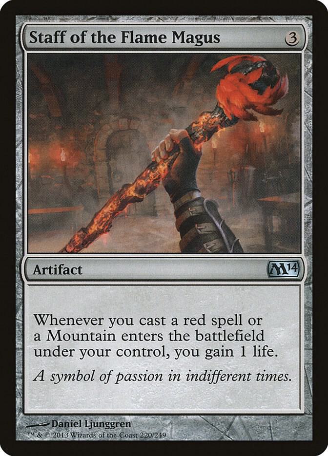 Staff of the Flame Magus 220/249 (Magic 2014 (M14))  | Chromatic Games