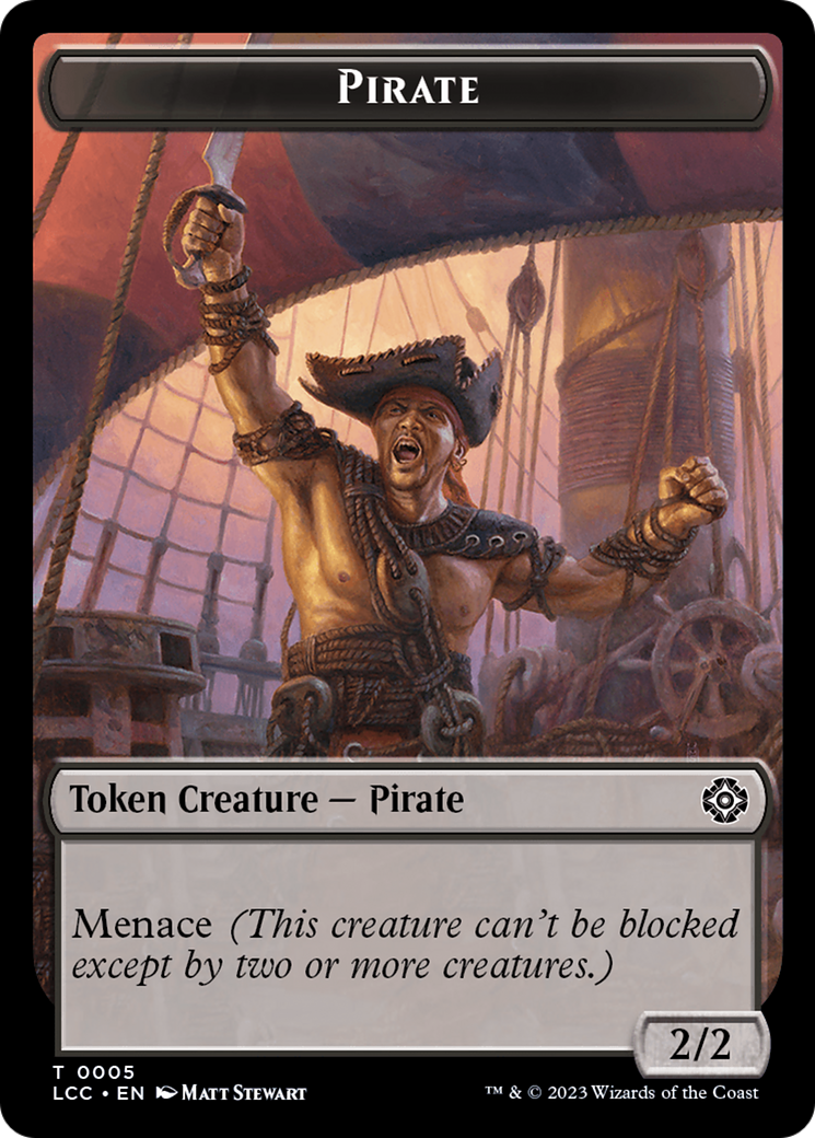 City's Blessing // Pirate (0005) Double-Sided Token [The Lost Caverns of Ixalan Commander Tokens] | Chromatic Games