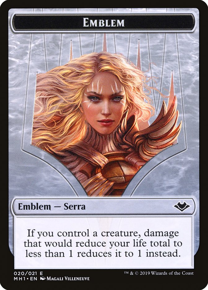 Serra the Benevolent Emblem [Modern Horizons Tokens] | Chromatic Games