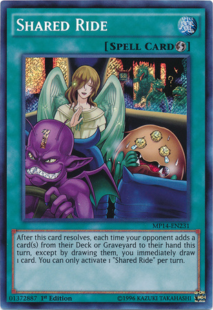 Shared Ride [MP14-EN231] Secret Rare | Chromatic Games