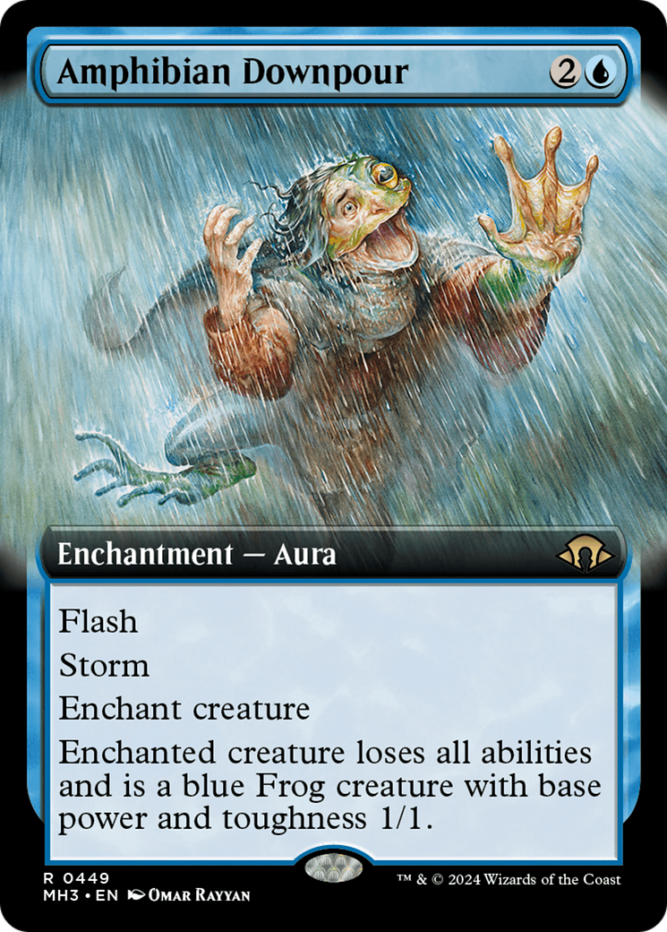 Amphibian Downpour (Extended Art) [Modern Horizons 3] | Chromatic Games