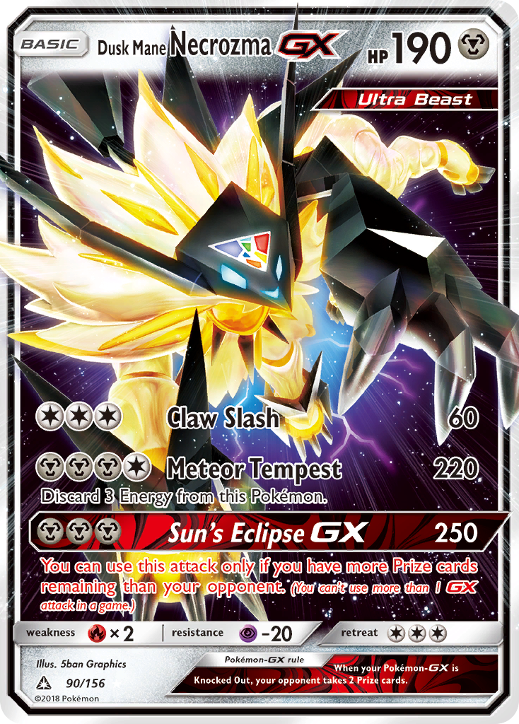 Dusk Mane Necrozma GX (90/156) [Sun & Moon: Ultra Prism] | Chromatic Games