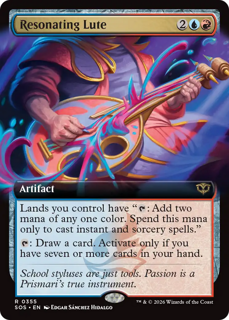 Resonating Lute (Extended Art) [Secrets of Strixhaven] | Chromatic Games