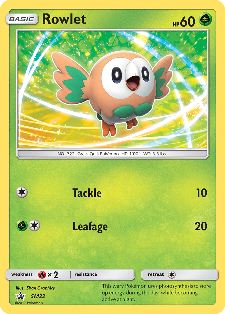 Rowlet (SM22) [Sun & Moon: Black Star Promos] | Chromatic Games