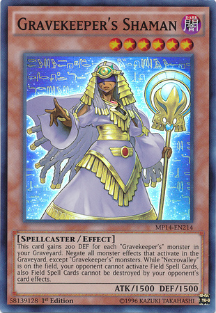 Gravekeeper's Shaman [MP14-EN214] Super Rare | Chromatic Games