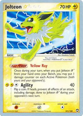 Jolteon Star (101/108) (Psychic Lock - Jason Klaczynski) [World Championships 2008] | Chromatic Games