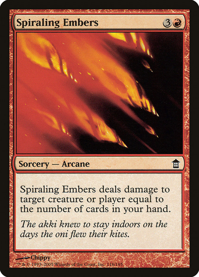 Spiraling Embers [Saviors of Kamigawa] | Chromatic Games