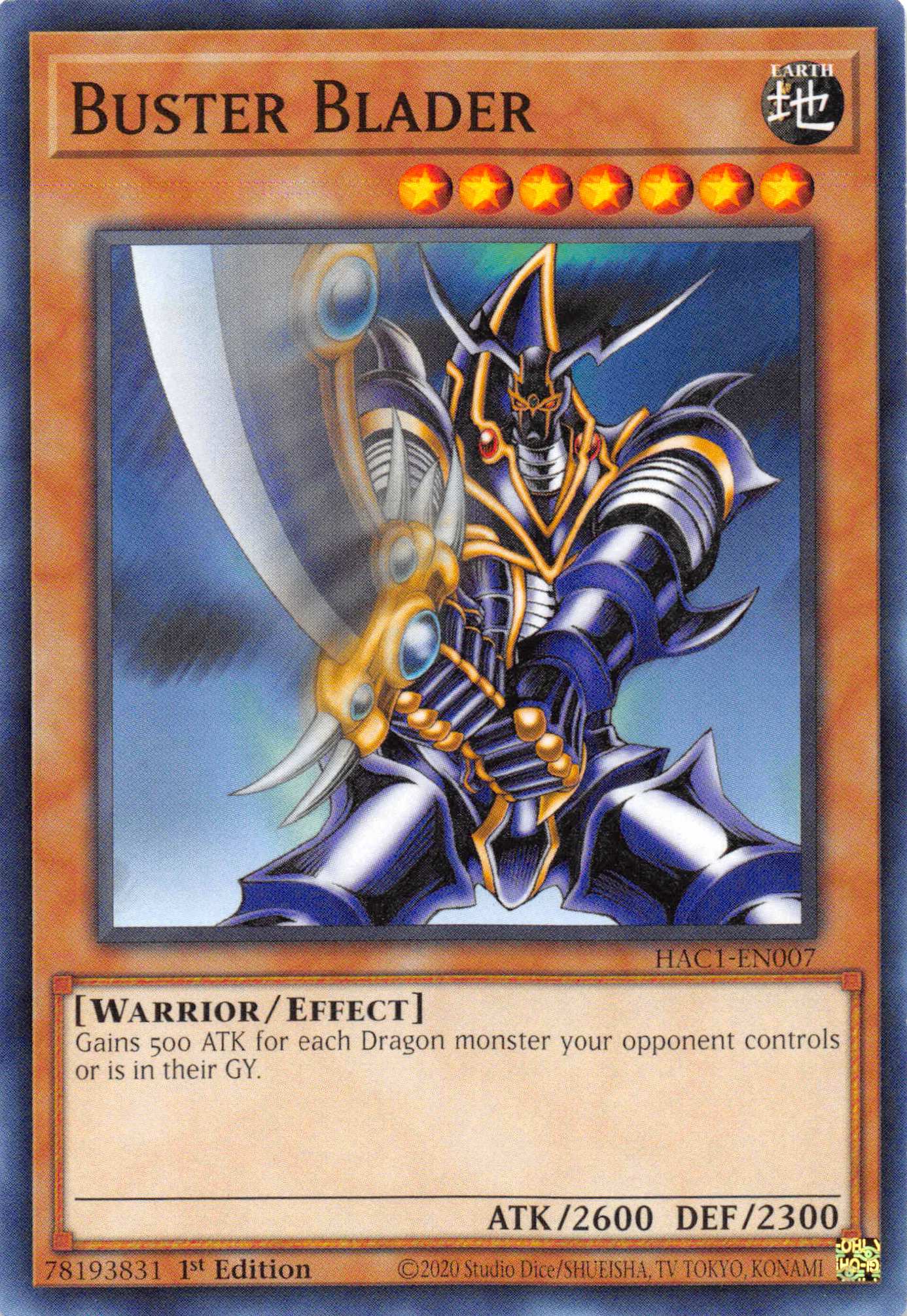 Buster Blader (Duel Terminal) [HAC1-EN007] Parallel Rare | Chromatic Games