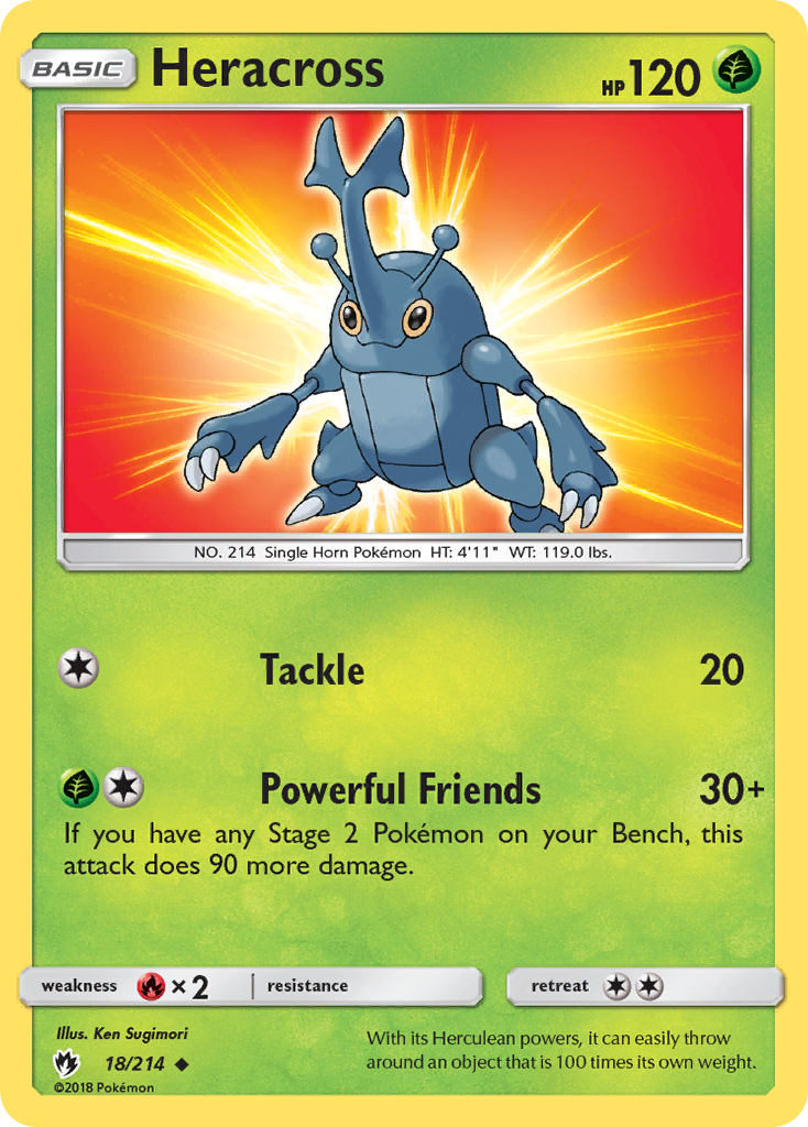 Heracross (18/214) [Sun & Moon: Lost Thunder] | Chromatic Games