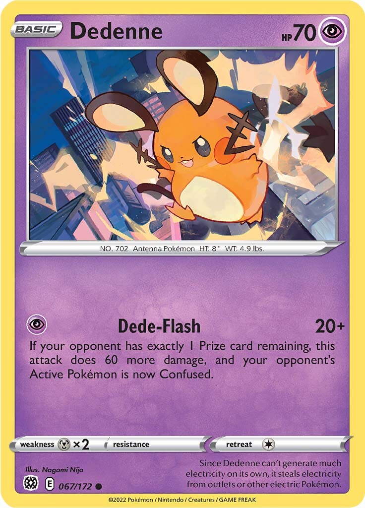 Dedenne (067/172) [Sword & Shield: Brilliant Stars] | Chromatic Games