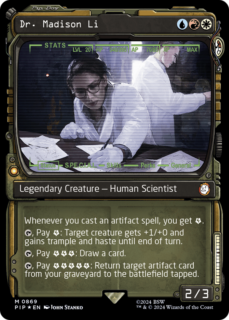 Dr. Madison Li (Showcase) (Surge Foil) [Fallout] | Chromatic Games