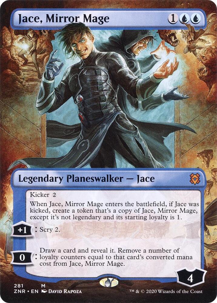 Jace, Mirror Mage 281/280 (Zendikar Rising)  - Borderless | Chromatic Games