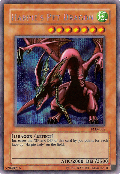 Harpie's Pet Dragon (Forbidden Memories) [FMR-002] Prismatic Secret Rare | Chromatic Games