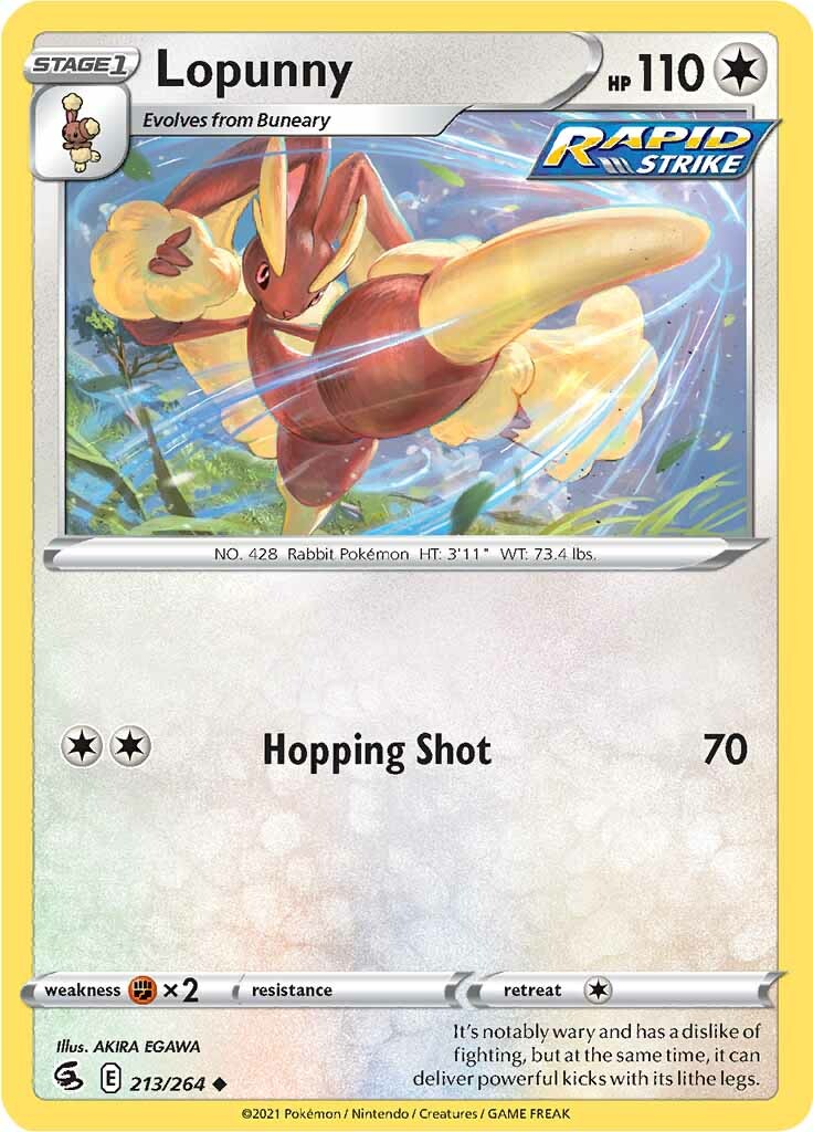 Lopunny (213/264) [Sword & Shield: Fusion Strike] | Chromatic Games